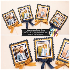 Graduation Party Decorations, Graduation Centerpiece, Photo Centerpiece, Son,