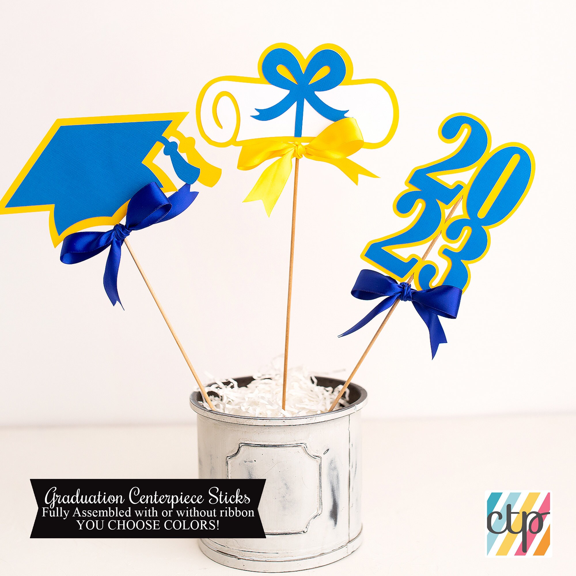 Graduation Party Decorations, Graduation Centerpiece, Table Decor, Class of 2025, Daughter Graduation,