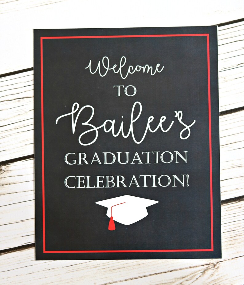 Graduation Party Sign Graduation Signs Graduation Party Etsy
