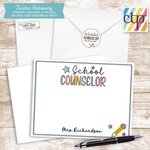 School Counselor Gifts, Memo Pads, Personalized Notepads, Personalized Gifts, Teacher Christmas Gifts,
