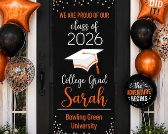 Graduation Door Banner, YOU CHOOSE COLORS!