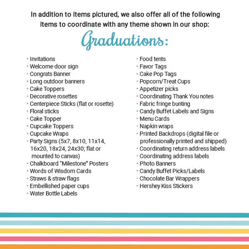 Graduation Invitation, Graduation Party Decorations, Printable, Digital Download, PDF, image 2