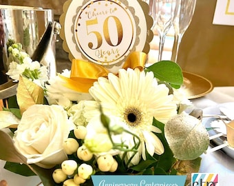 DARO Design - Banco De Chupitos 50 Aniversario De Boda, Decoración Para Parejas, Hombres Y Mujeres, De