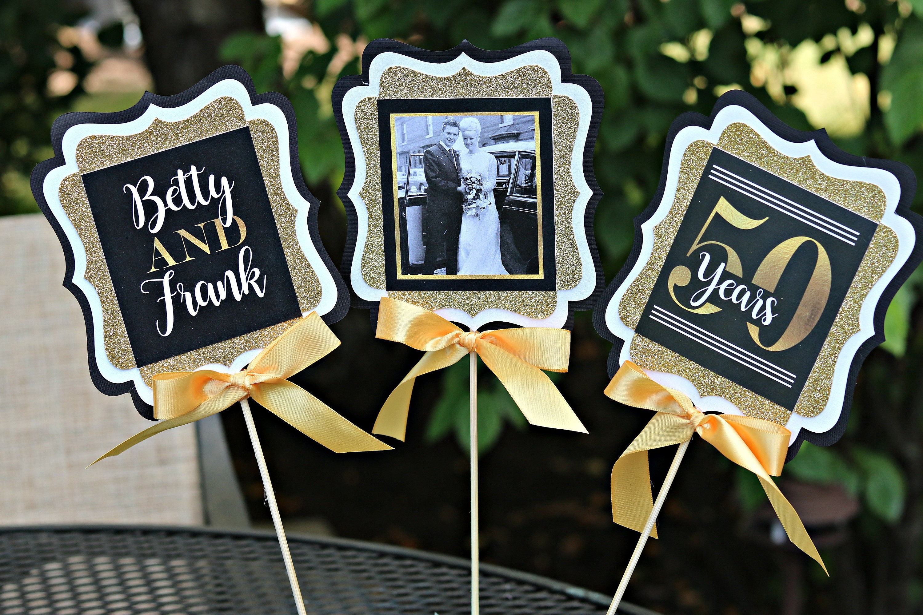 GOLDEN ANNIVERSARY 50th Anniversary Party Decorations | Etsy