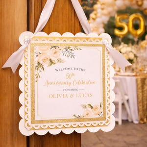 GOLDEN ANNIVERSARY Printed Poster "Were Married in Year" Marriage Board Back in 1976 What Happened in 1976 50th Anniversary Bild 13