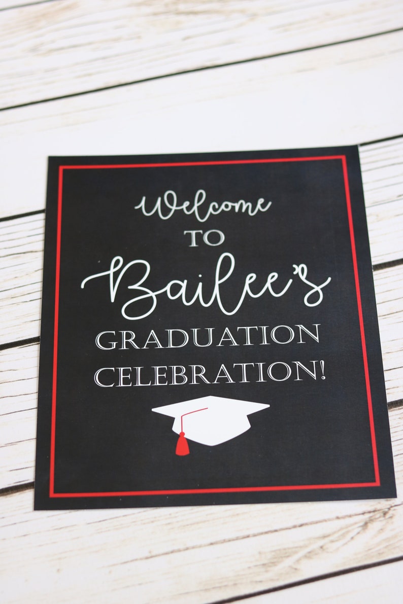 Graduation Party Sign Graduation Signs Graduation Party Etsy