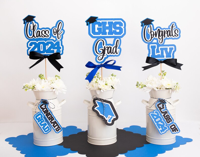 Graduation Centerpieces, Graduation Table Decor, Graduation Party ...