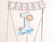 Boy 1st Birthday, 1st Birthday Photo Shoot, Photo Prop Set, Cake Topper, Smash Cake Session, Blue First Birthday Il_170x135