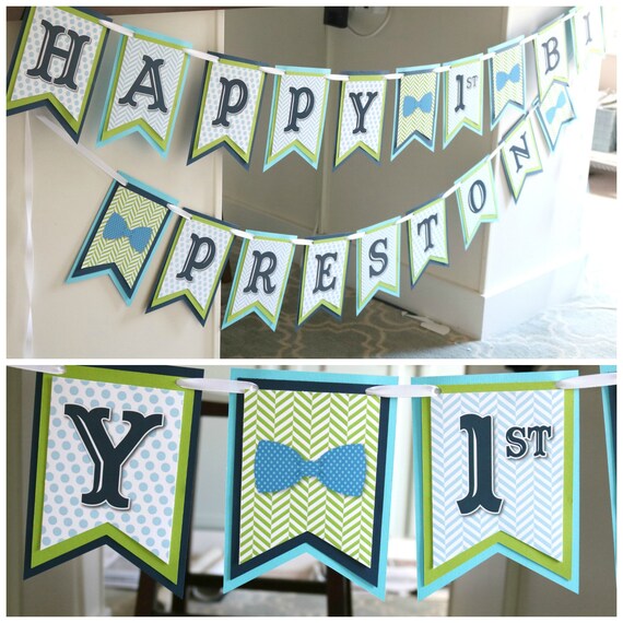 LITTLE MAN Birthday Party Decorations, Bowtie Birthday Banner, Little Man Birthday, Little Man Banner, Our Little Man Il_570xn