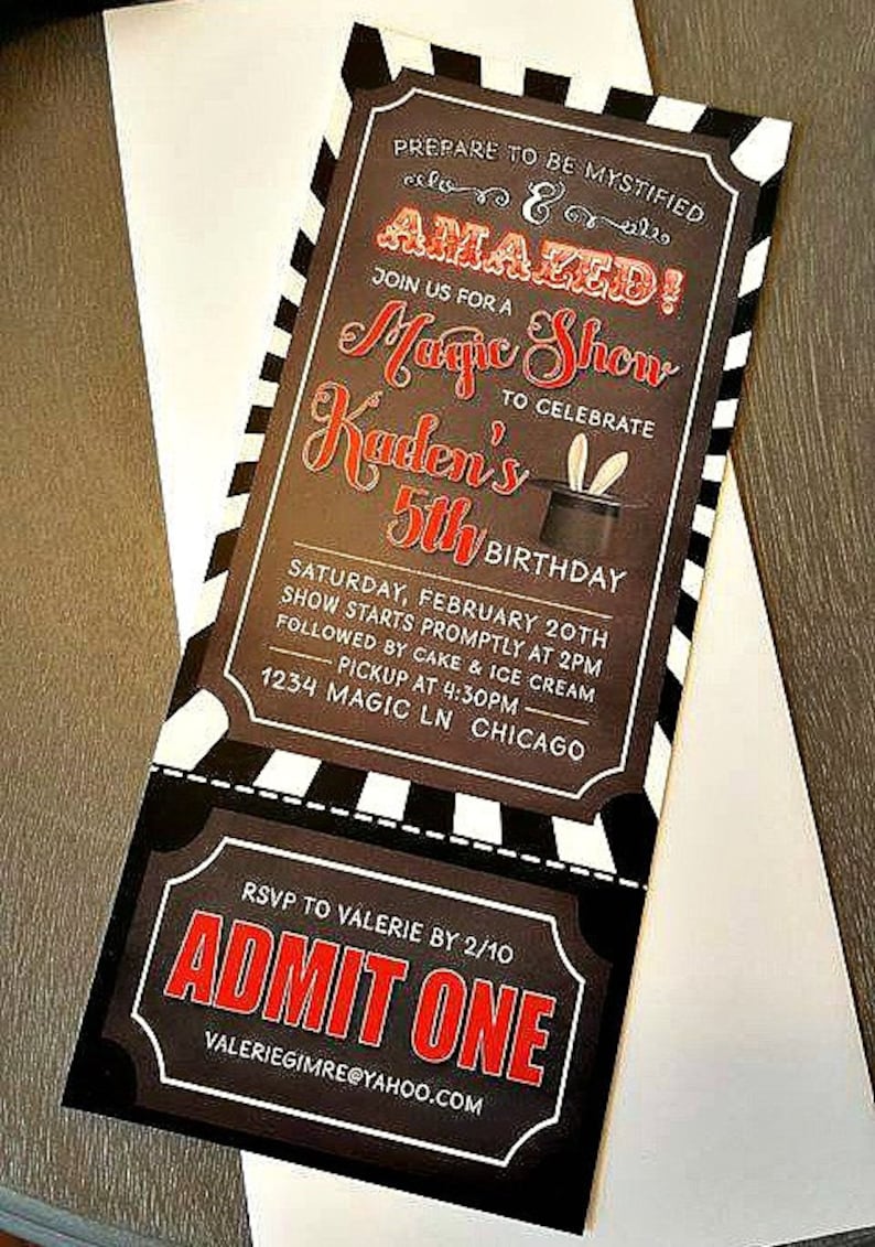 MAGIC SHOW BIRTHDAY Cupcake Toppers Magician Magic - Etsy
