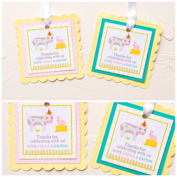 Petting Zoo Birthday, Favor Tags, Farm Birthday, Zoo Animal, Barnyard Farm Animals, Baby Animals, Toddler Birthday Il_570xn