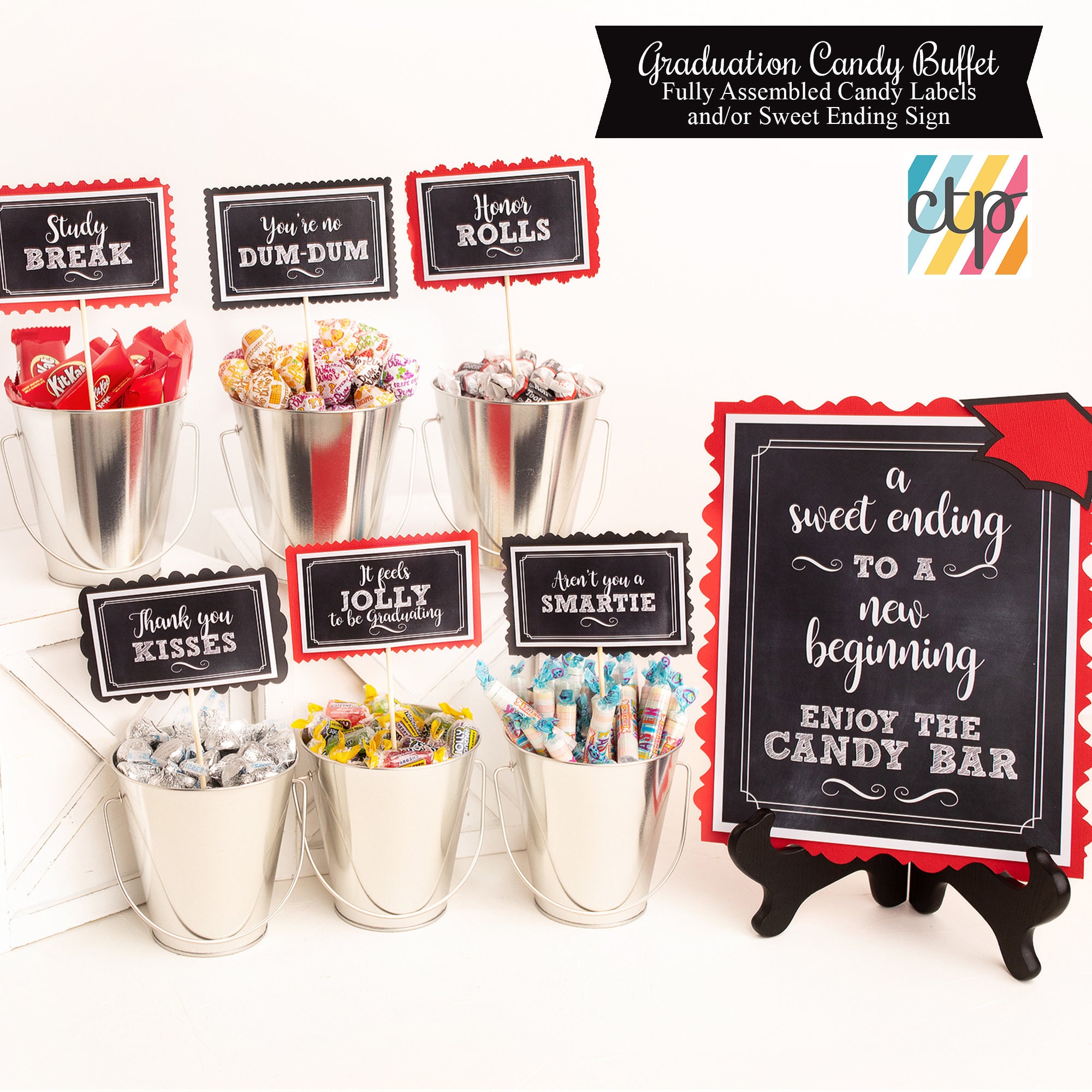 10 Sheets 2025 Round Graduation Label Stickers, Class Of 2025 Congrats Grad Gift Bag Tags Graduation Stickers For Envelope Seals Senior Graduation Party Decoration P 62233412