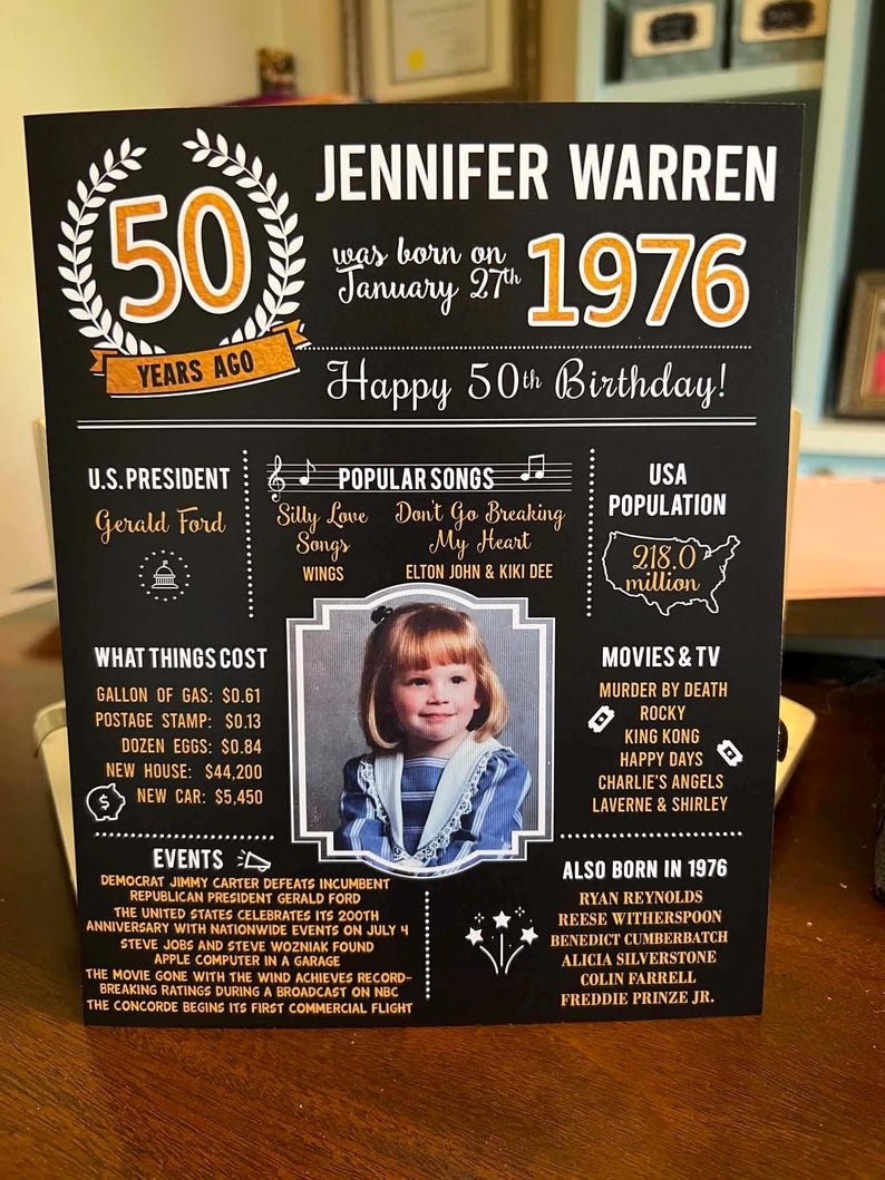 PRINTED 90th birthday poster, Back in 1936, What Happened in 1936, 90th Birthday Decorations, Black and Gold, 90th Party Decor, Vintage 1936 image 10