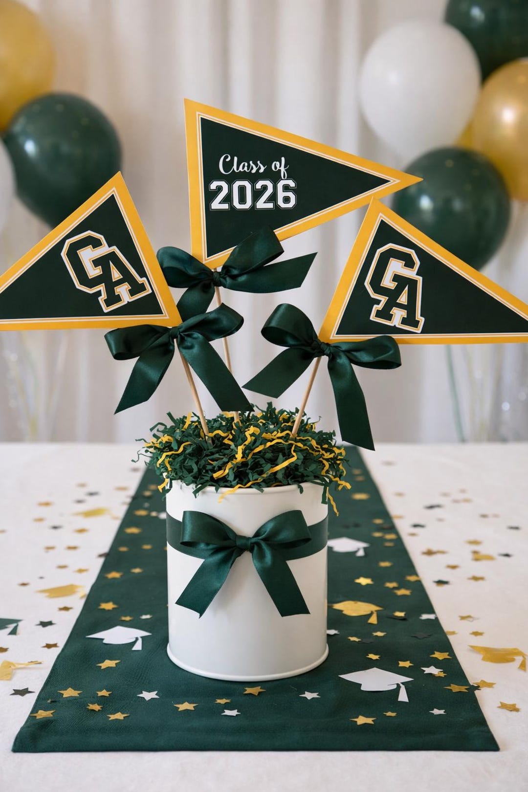 Graduation Procession Stick Centerpiece Sticks for Graduation Celebration. Set of 3 - YOU CHOOSE ...