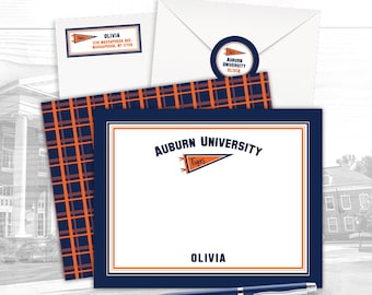 Custom Notecards, Personalized Notecards, University Notecard, College Stationery, Notepads, Gift for Daughter