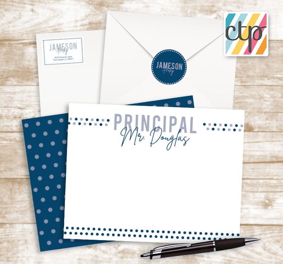 Personalized Stationery, Teacher Notepad, Teacher Appreciation Gift, Principal Gift, Il_570xn