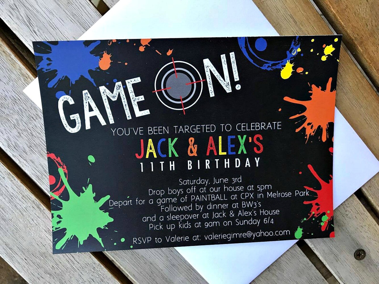 PAINTBALL PARTY DECORATIONS Paintball Birthday Decor Etsy