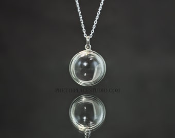 Large Pools of Light Bezel Necklace