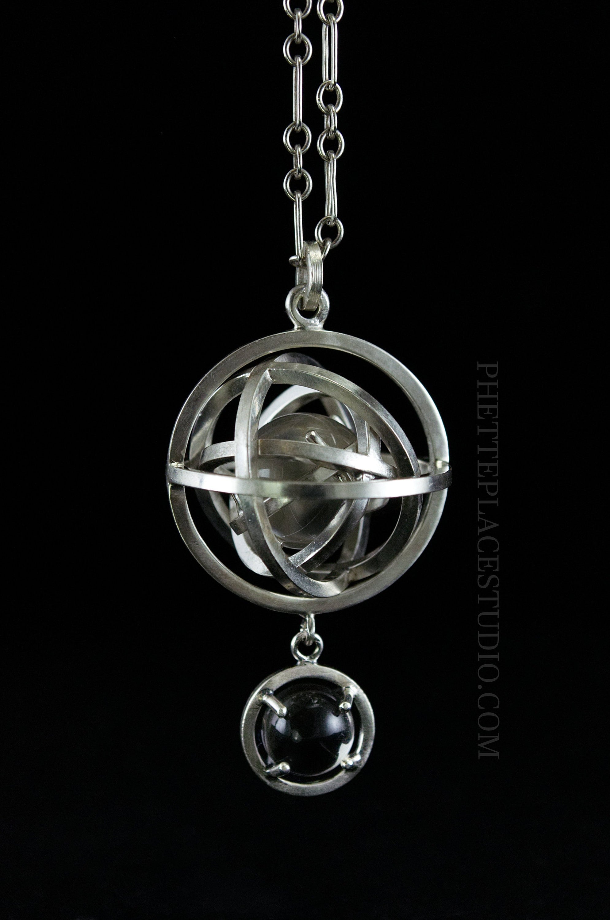 3D Kinetic Armilliary Sphere Pendant