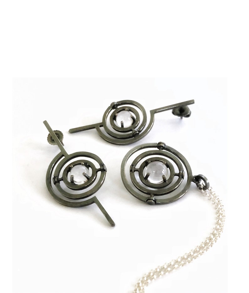 Pools of Light Armillary Orbital Necklace in Sterling Silver 画像 10
