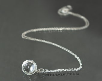 Petite Pools of Light Bezel Necklace