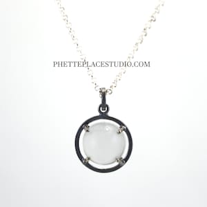Large Pools of Light Quartz Charm Necklace