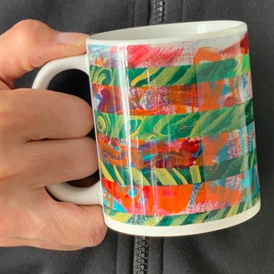 Wrap Up Coffee Mug, Tea Mug, Ceramic Mug, Coffee Tea Cup, Unique and ONE OF A KIND mug by local artist, Valentines Day Gift Idea