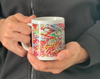 Breakthrough Coffee Mug, Tea Mug, Ceramic Mug, Coffee Tea Cup, UNIQUE COLLECTIBLE coffee mug by local artist, Valentines Day Gift Idea