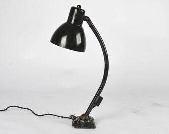 Lámpara de taller Bauhaus Kandem, lámpara de trabajo industrial de los años 30, iluminación de fábrica vintage, lámpara de escritorio Art Déco, decoración de oficina modernista, lámpara de trabajo Bauhaus
