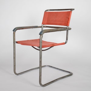 Bauhaus chairs B34 by Marcel Breuer for Thonet, 1930s, Marcel Breuer era, knoll, deco image 1