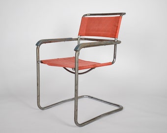 Bauhaus chairs B34 by Marcel Breuer for Thonet, 1930s, Marcel Breuer era, knoll, deco