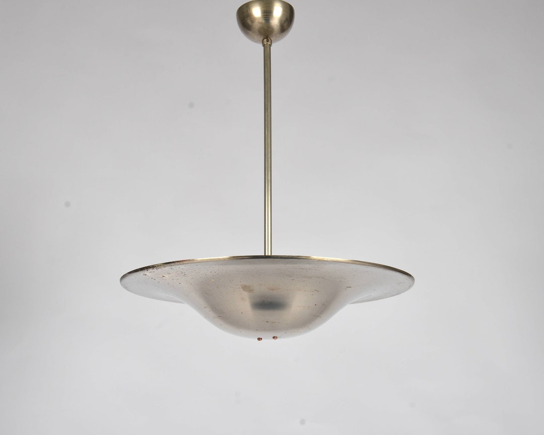 Bauhaus Ceiling Light 1930s Functionalist Pendant Art Deco Lighting ...