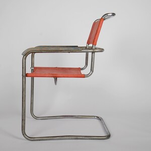 Bauhaus chairs B34 by Marcel Breuer for Thonet, 1930s, Marcel Breuer era, knoll, deco image 4