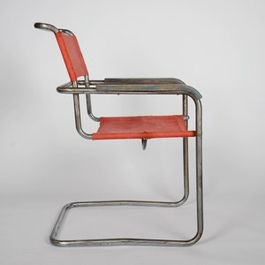 Bauhaus chairs B34 by Marcel Breuer for Thonet, 1930s, Marcel Breuer era, knoll, deco image 3