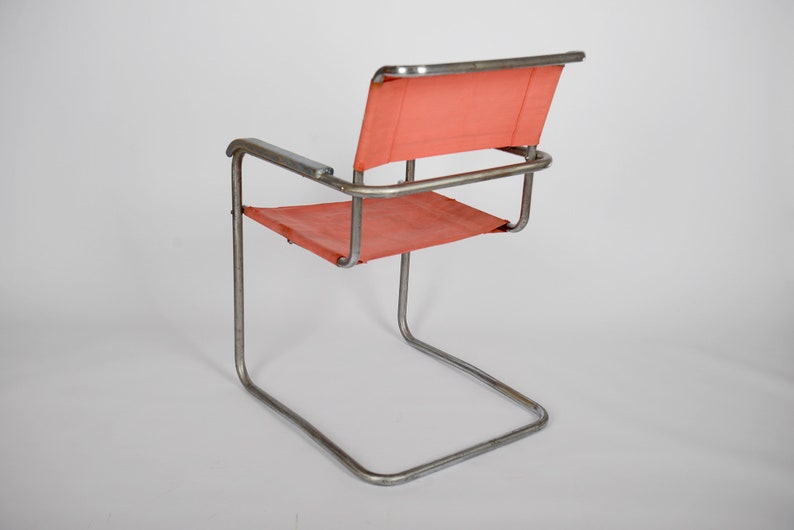 Bauhaus chairs B34 by Marcel Breuer for Thonet, 1930s, Marcel Breuer era, knoll, deco image 5