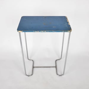 Bauhaus Tubular Steel Thonet style Side Table Vintage Modernist Furniture, 1930s Bauhaus Desk, Industrial Furniture