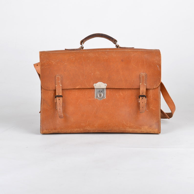 Vintage Leather Worker Bag Vintage Leather Tool Bag Vintage Etsy