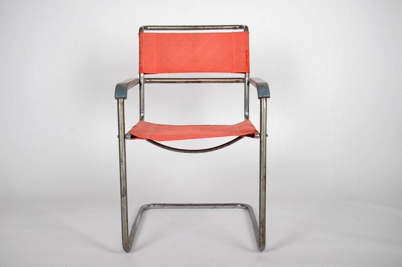 Bauhaus chairs B34 by Marcel Breuer for Thonet, 1930s, Marcel Breuer era, knoll, deco image 2