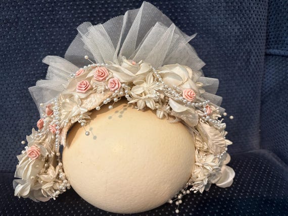1960s? wedding head piece