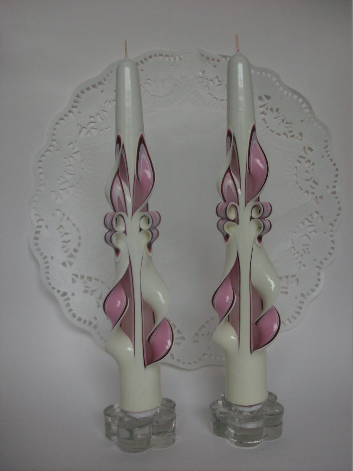 Hand Carved Taper Candles Etsy