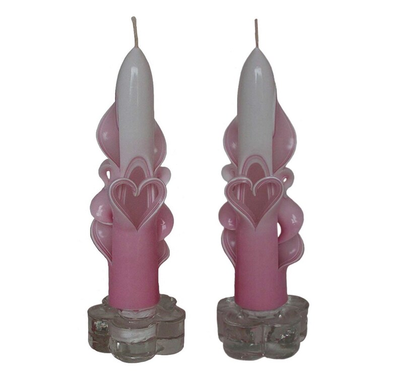 Valentine Heart Taper Candles 6 Inch Etsy