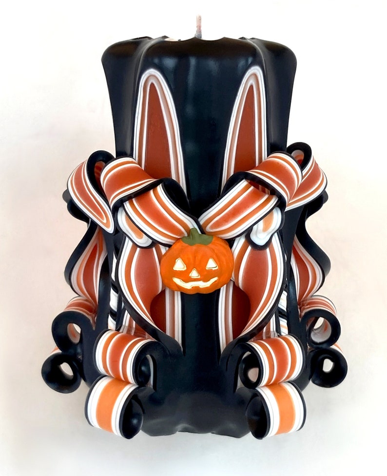 ZeeCandlesPuyallup Jack-o’-Lantern Pillar Candle