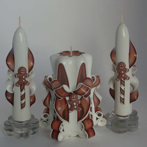 Hand Carved Candle Etsy