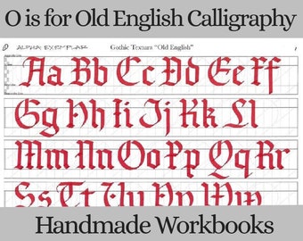 O is for Old English Calligraphy Workbook
