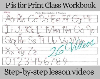 P is for Print Handwriting Class Workbook