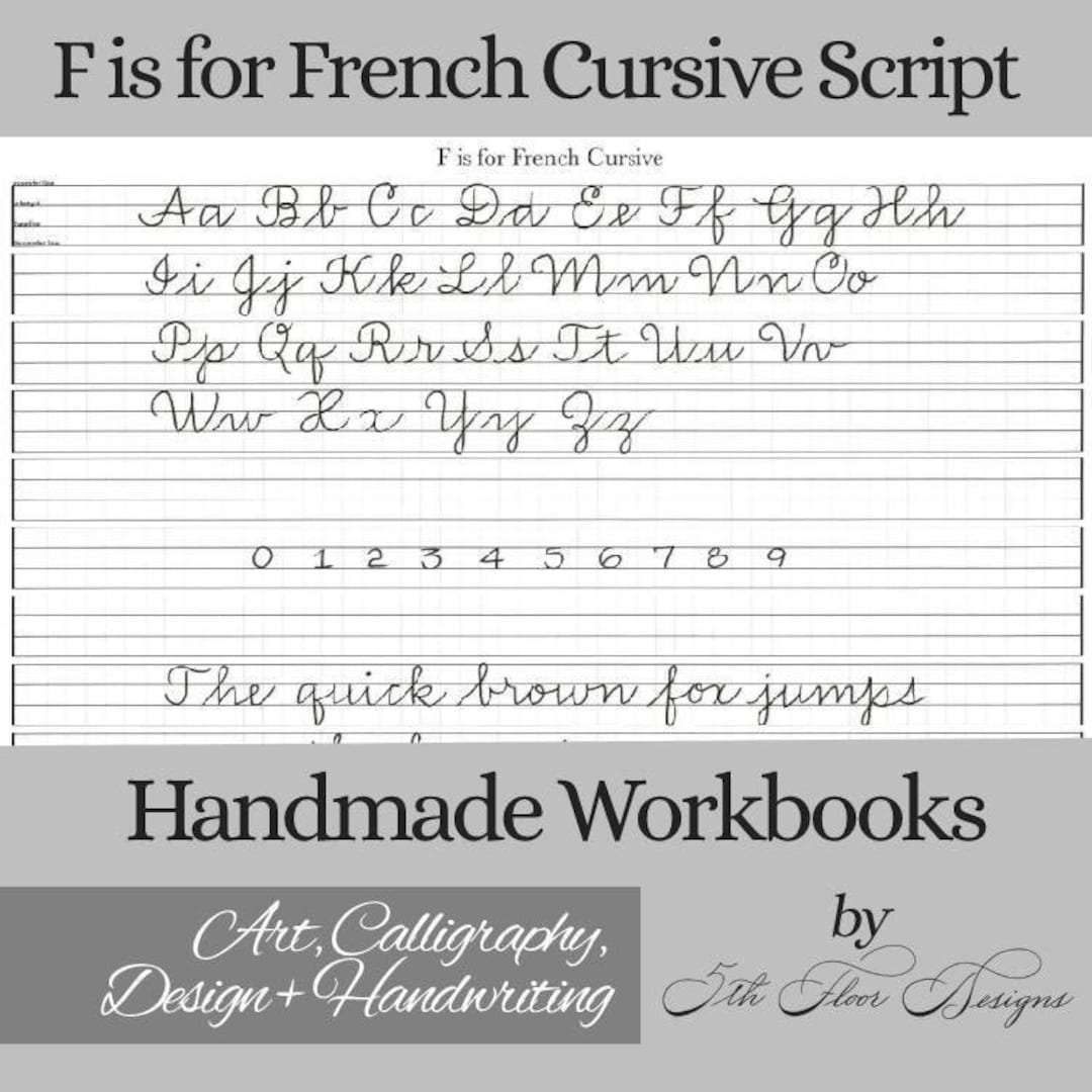 French Cursive Alphabet