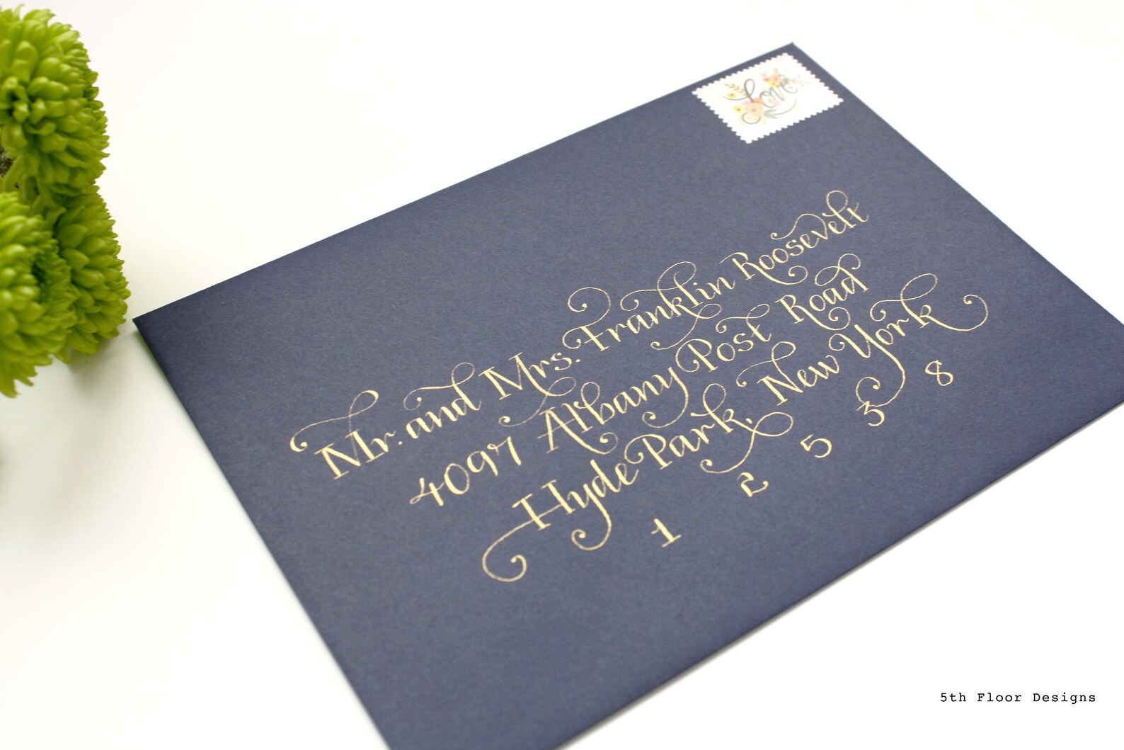 Fancy Print Custom Handwritten Lettering Calligraphy Wedding Envelope ...