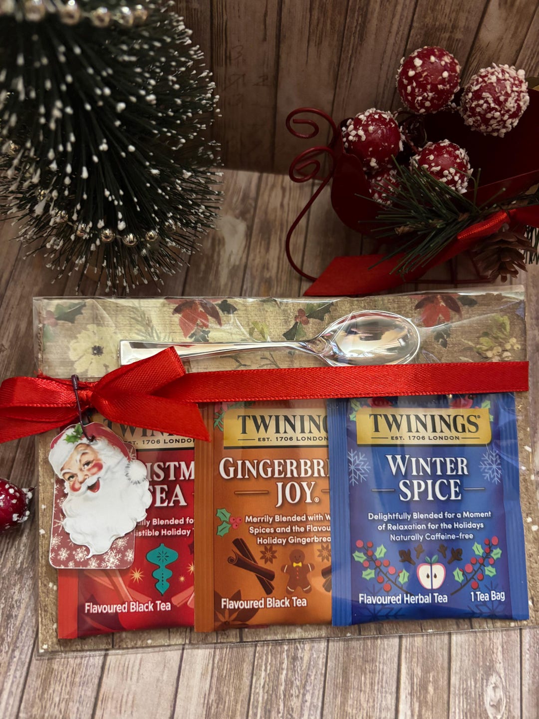 Handmade Christmas Tea Sampler Holiday Party Favors-stocking Stuffer - Etsy