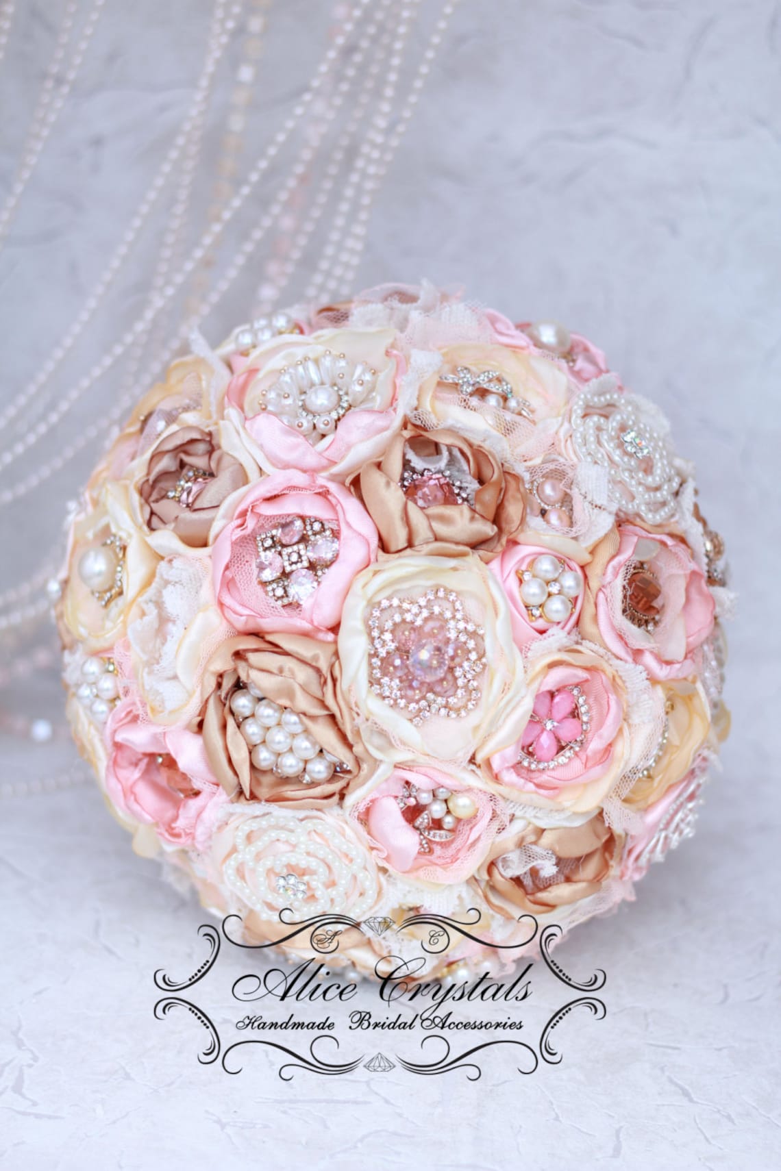 Brooch Bouquet. Vintage Bouquet. Brooch Bouquet Lace Gold Etsy