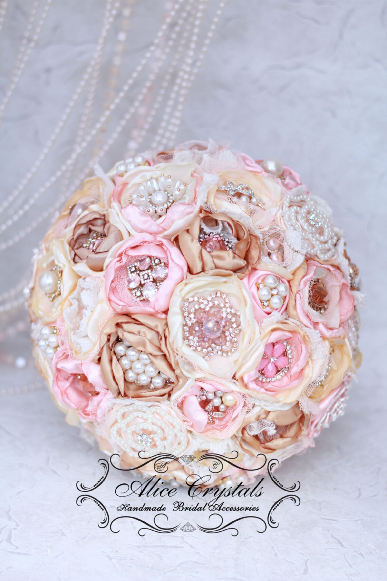 Brooch Bouquet. Vintage Bouquet. Brooch Bouquet Lace Gold Etsy